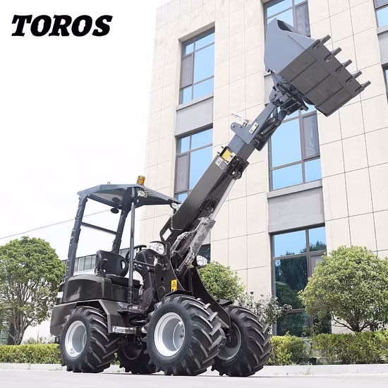Factory Titan 800kg Economico Micro Nuova pala Payloader Cina Agricoltura Braccio articolato Piccola fattoria compatta Front End Mini pala gommata con CE/ISO EURO5/EPA4